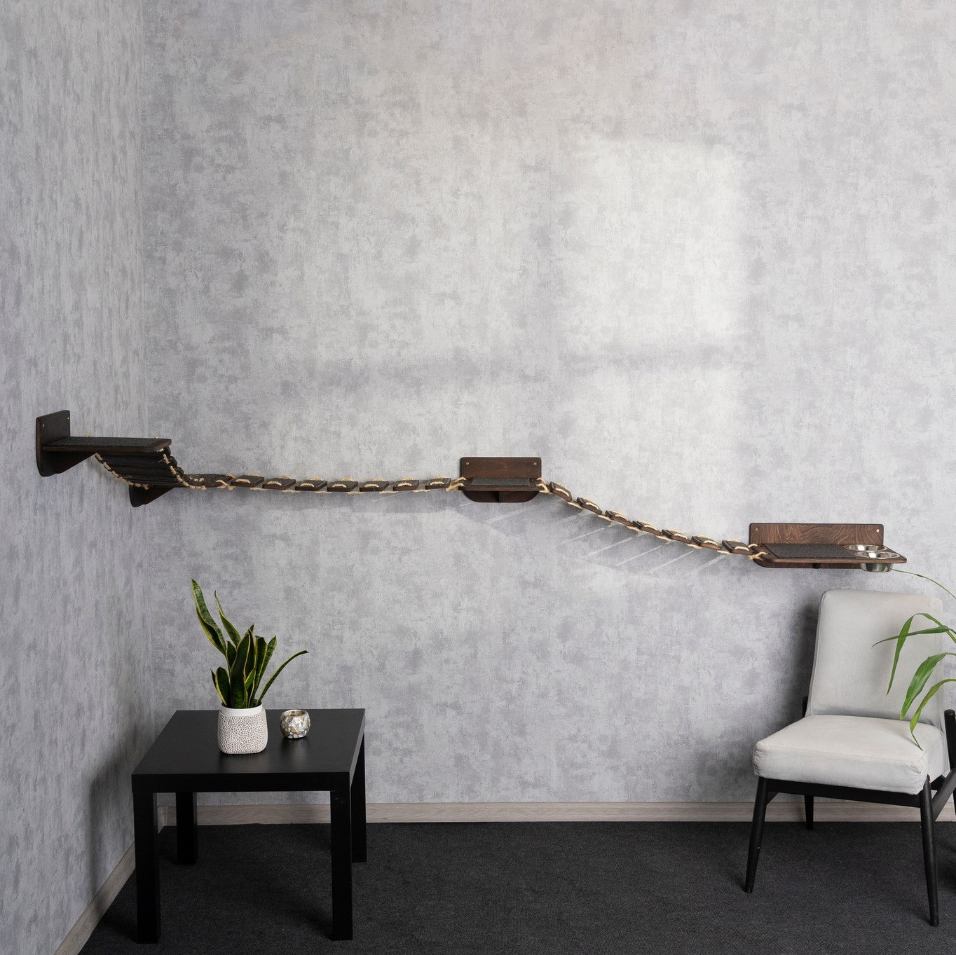 wall cat shelves, cat bridge, wall cat scratcher, cat slow feeder, slow feeder cat bowl, cat walkway