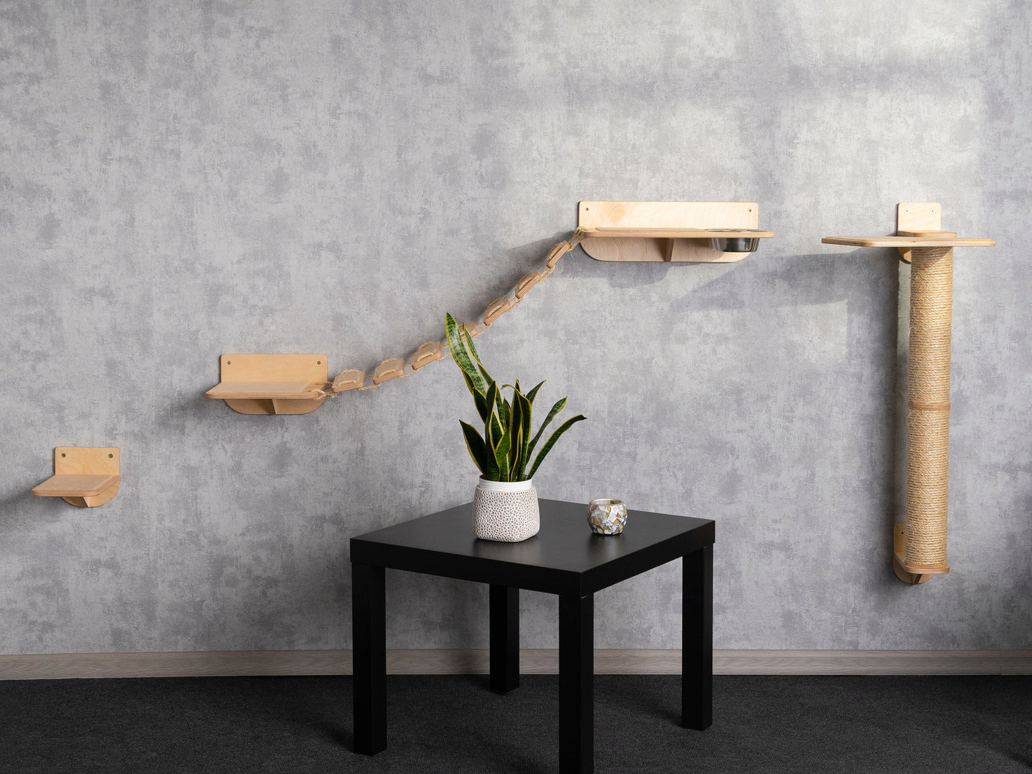 cat slow feeder, cat steps for wall, wood cat tree, cat shelves, right bowl
