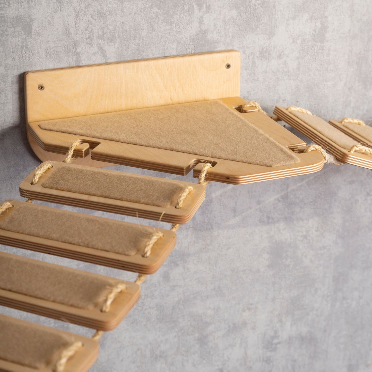 floating shelf, cat bridge, cat climbing wall