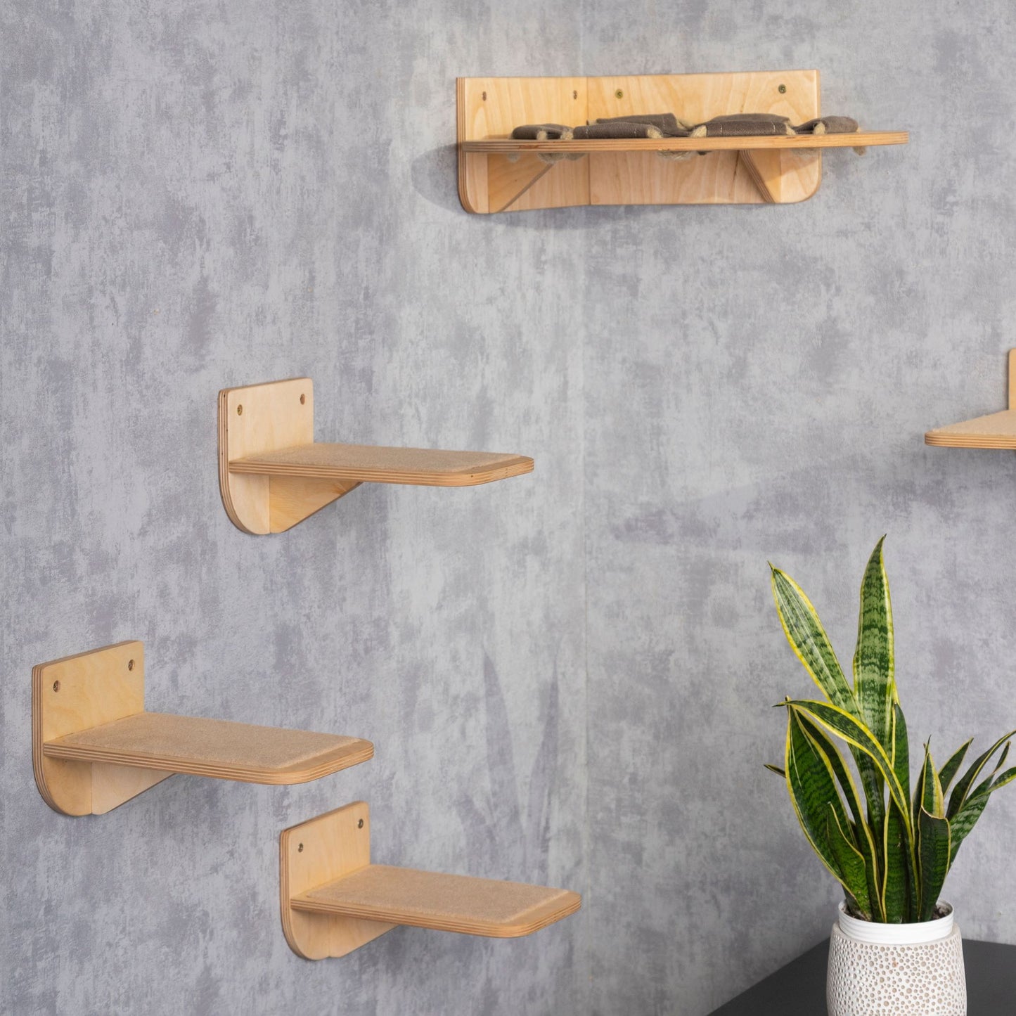 cat stand - cat steps for wall, pet steps, cat hammock, donut cat bed