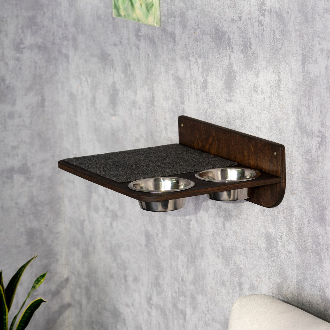 modern cat furniture - cat feeder for kitty cats