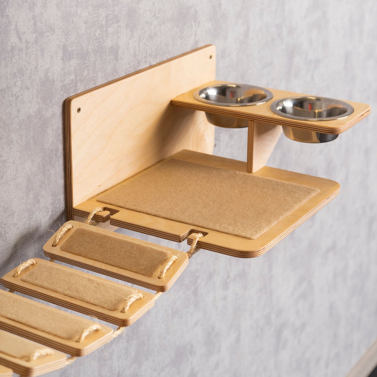 cat feeding station, slow feeder cat bowl, cat feeding station, cat bridge, ladder shelf