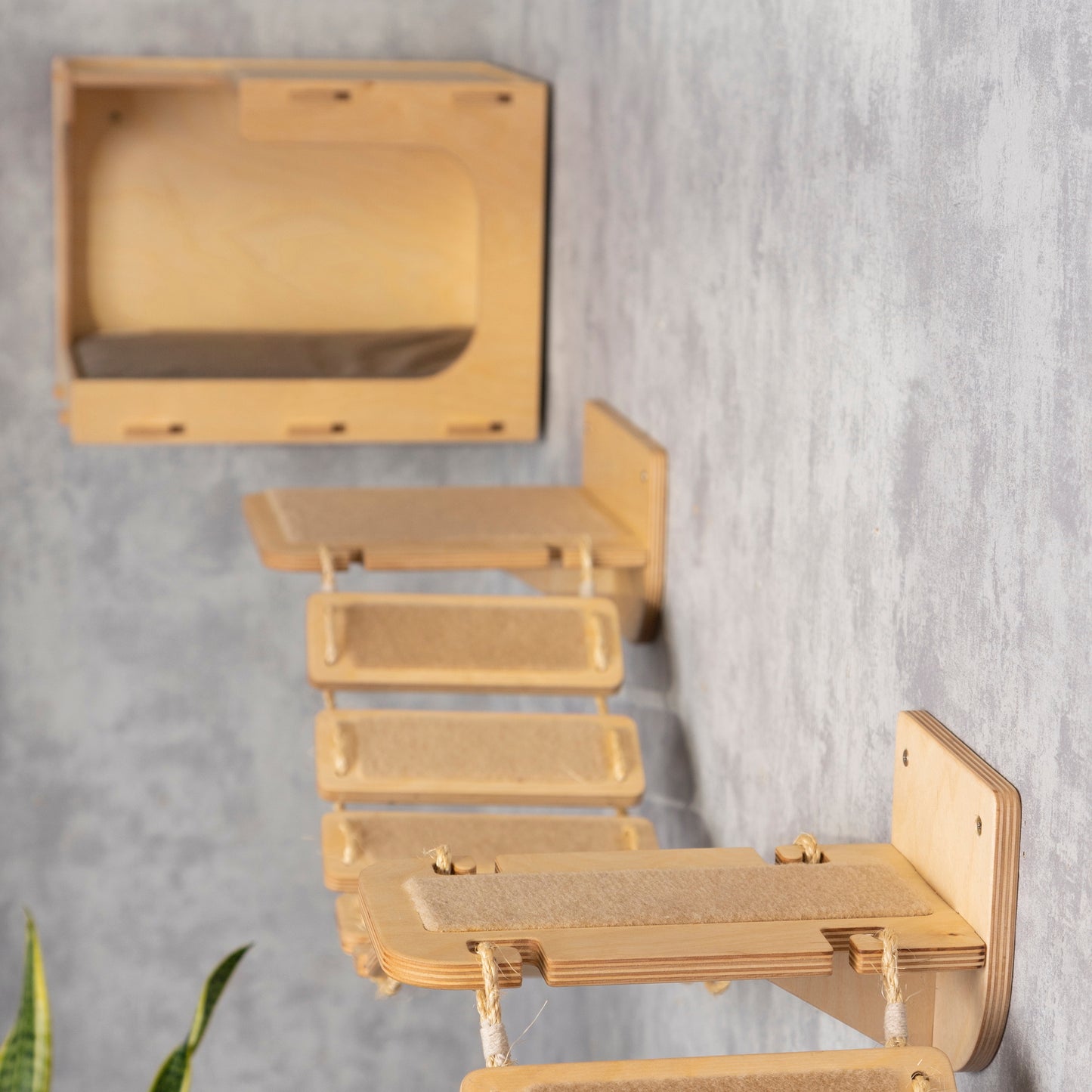 covered cat bed, cat steps for wall, cat bridge, cat shelves for wall, color clear