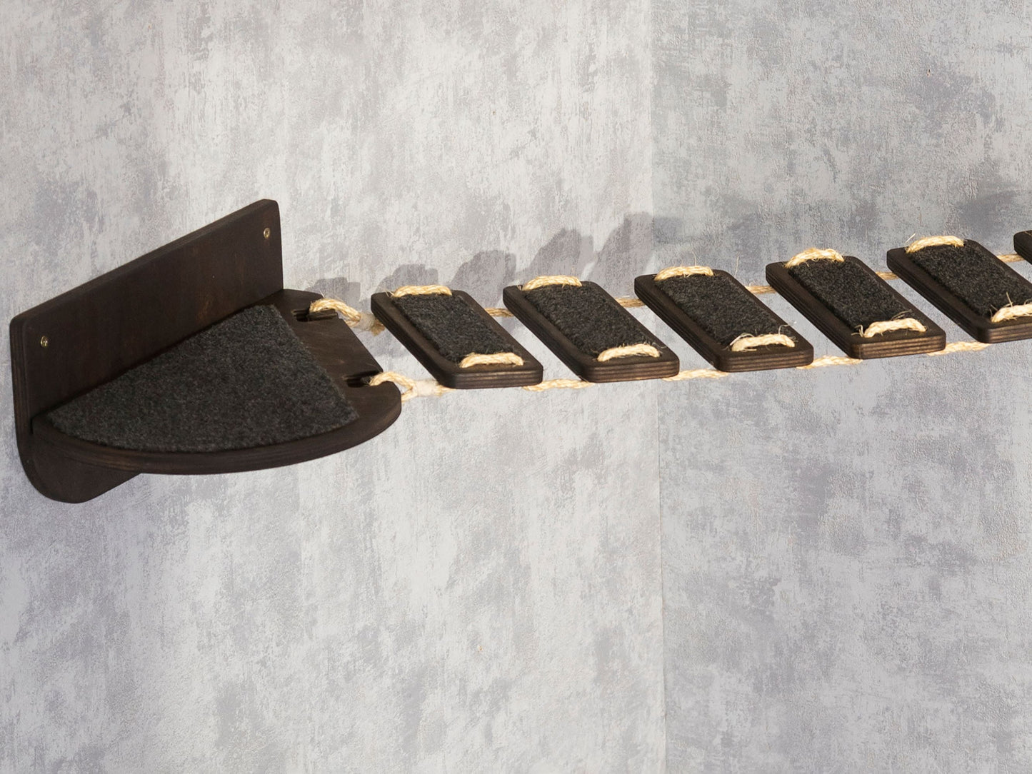 cat bridge, wall shelves