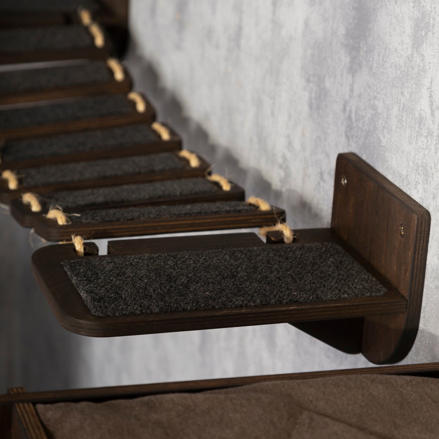 cat bridge, cat wall steps, cat bed