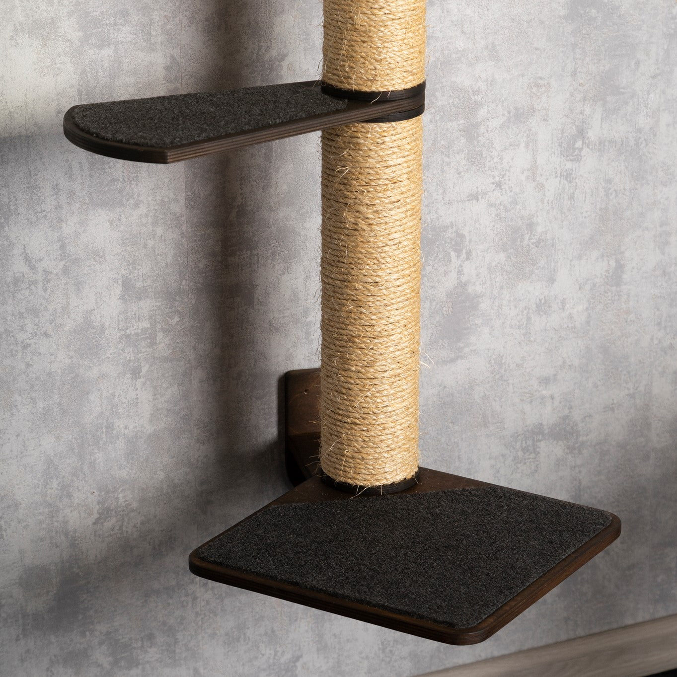 Space-Saving Cat Tree, Cat Feeder, Cat Steps with Built-In Cat Shelves - Ideal for Busy Felines