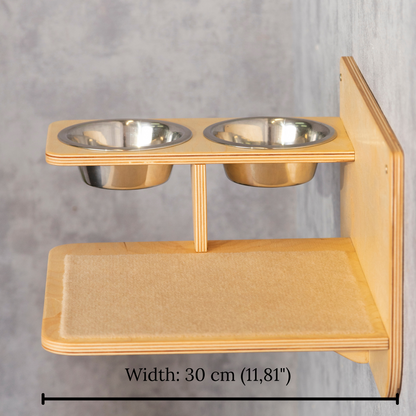 Elevate Your Cat's Mealtime with a Stylish Wall-Mounted Cat Feeder