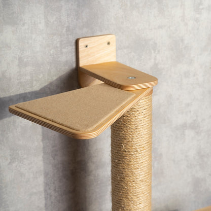 Premium Cat Scratching Post Tower with Built-in Cat Shelves - Ultimate Relaxation and Exercise Combo