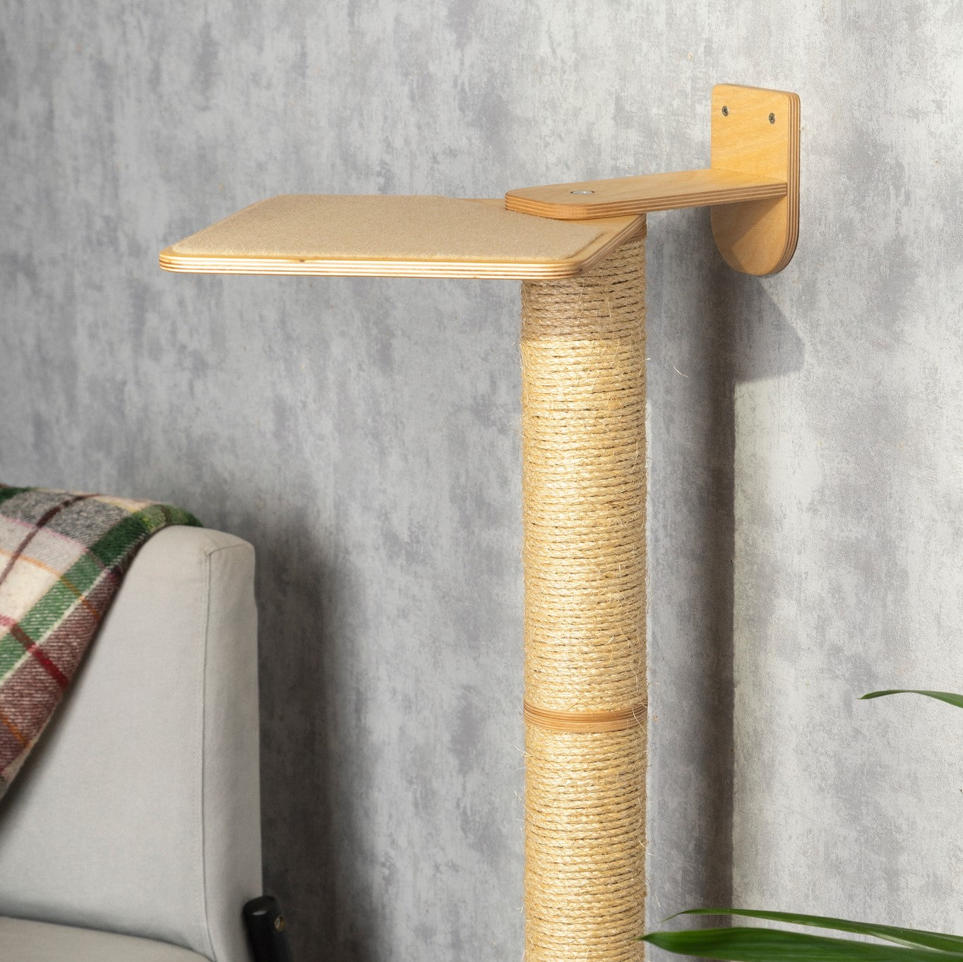 Cat Scratching Post with Built-In Cat Steps - Keep Your Feline Friend Happy and Active