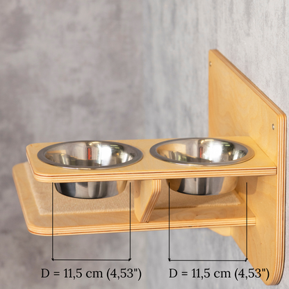 Elevate Your Cat's Mealtime with a Stylish Wall-Mounted Cat Feeder