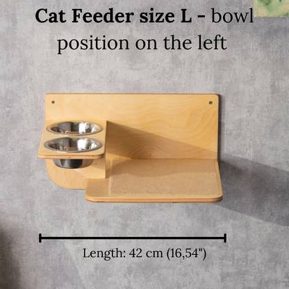 Elevate Your Cat's Mealtime with a Stylish Wall-Mounted Cat Feeder