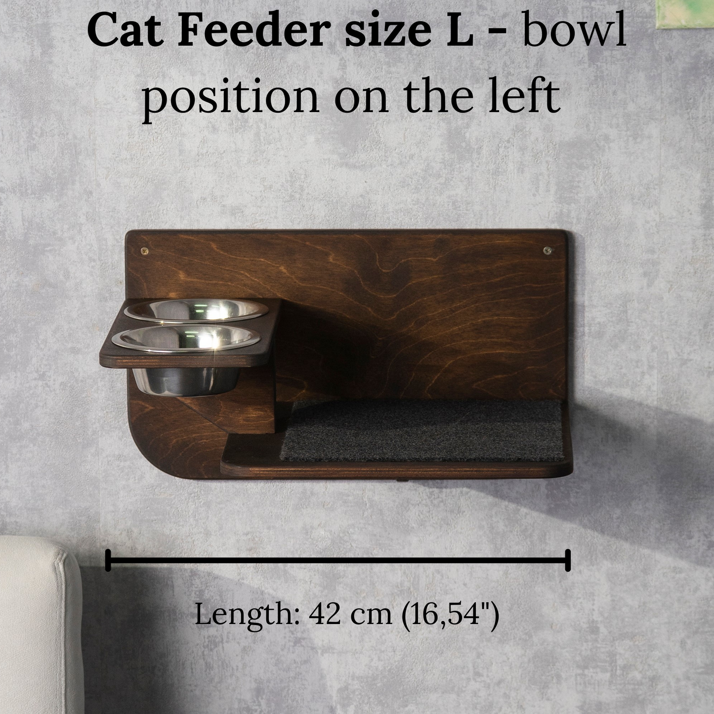 Elevate Your Cat's Mealtime with a Stylish Wall-Mounted Cat Feeder