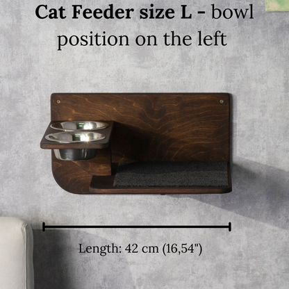 Elevate Your Cat's Mealtime with a Stylish Wall-Mounted Cat Feeder