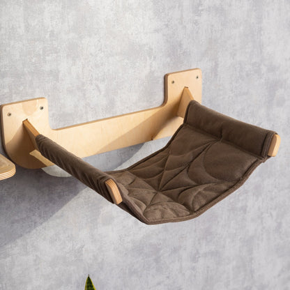 Stylish Cat Bridge and Cozy Hammock Combo - The Perfect Spot for Your Feline Friend