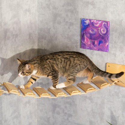 Unique Cat Corner Bridge - Enhance Your Kitty's Playtime and Décor