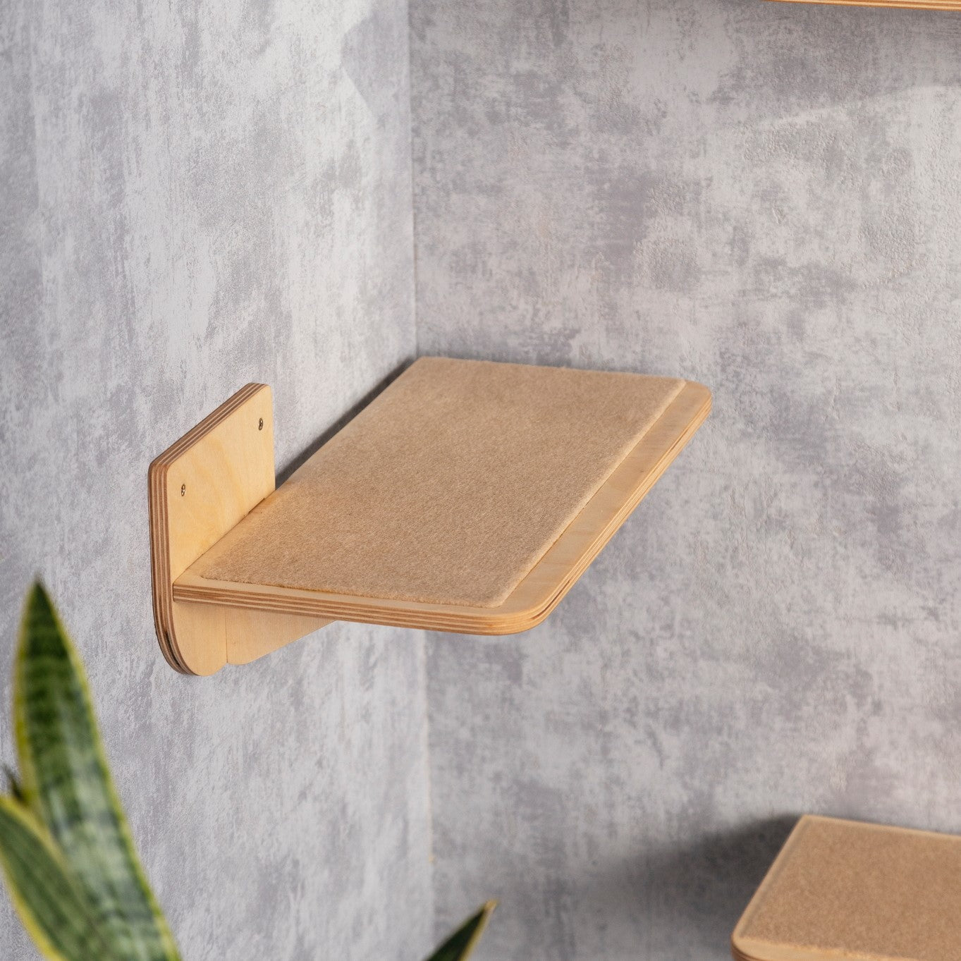 Handcrafted Floating Cat Shelves - Stylish and Space-Saving Wall Mount Furniture for Your Feline Friend