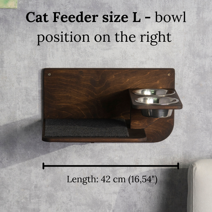 Elevate Your Cat's Mealtime with a Stylish Wall-Mounted Cat Feeder