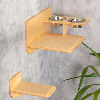 Elevate Your Cat's Dining Experience with a Modern Cat Feeder and Cat Steps