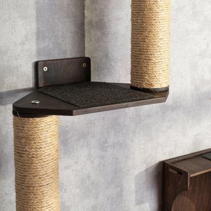 Stylish Cat Tree and Cat House Combo - Perfect Lounging Spot for Your Feline Friends