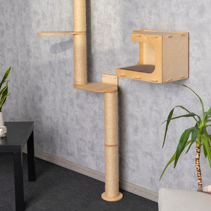 Multi-Level Cat Tree with Cozy Cat Houses- A Dream Playground for Your Kitty