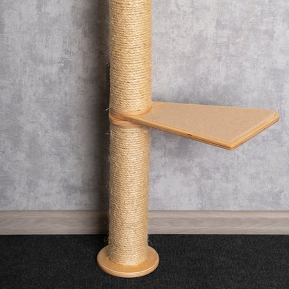 Stylish Cat Tree with Adjustable Shelves - Perfect for Playtime and Relaxation