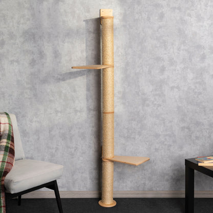 Stylish Cat Tree with Adjustable Shelves - Perfect for Playtime and Relaxation