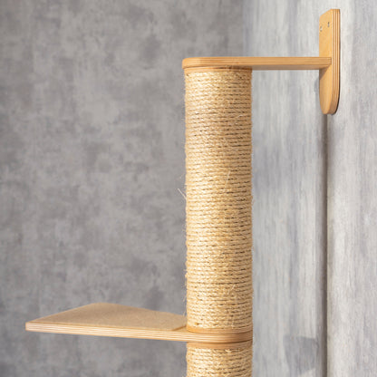 Stylish Cat Tree with Adjustable Shelves - Perfect for Playtime and Relaxation