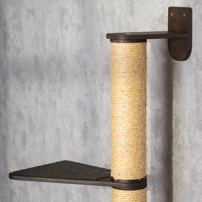 Stylish Cat Tree with Adjustable Shelves - Perfect for Playtime and Relaxation