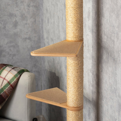 Multi-Level Cat Tree and Wall Mounted Shelves Set - Keeping Kitty Active and Content