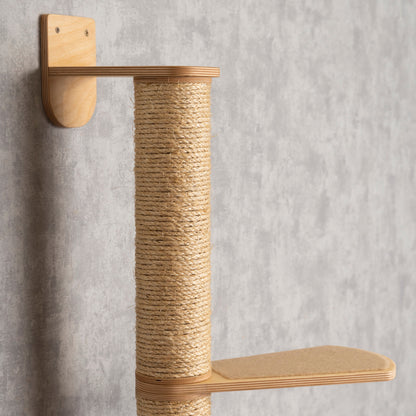 Modern Cat Scratching Post with Stylish Cat Shelves - Perfect for Play and Perching