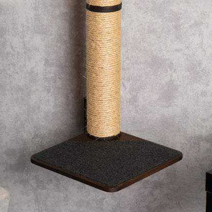 Modern Cat Scratching Post with Stylish Cat Shelves - Perfect for Play and Perching