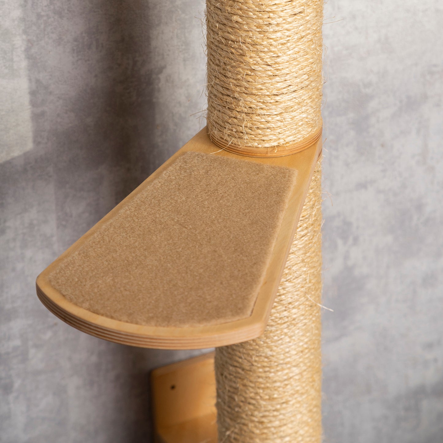 Space-Saving Kitty Playground: Cat Tree, Hammock, Shelves, Steps Combo