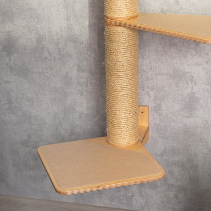 Premium Cat Scratching Post Tower with Built-in Cat Shelves - Ultimate Relaxation and Exercise Combo