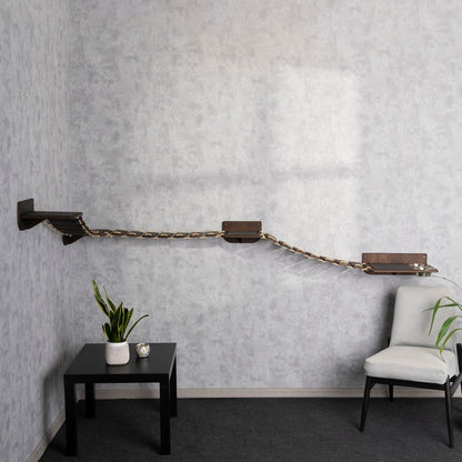 wall cat shelves, cat bridge, wall cat scratcher, cat slow feeder, slow feeder cat bowl, cat walkway