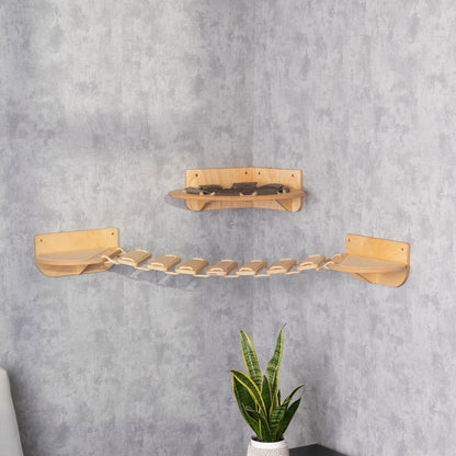 wood cat tower, cat hammock, donut cat bed, large cat bed, cat wall shelves, cat bridge, cat climbing wall