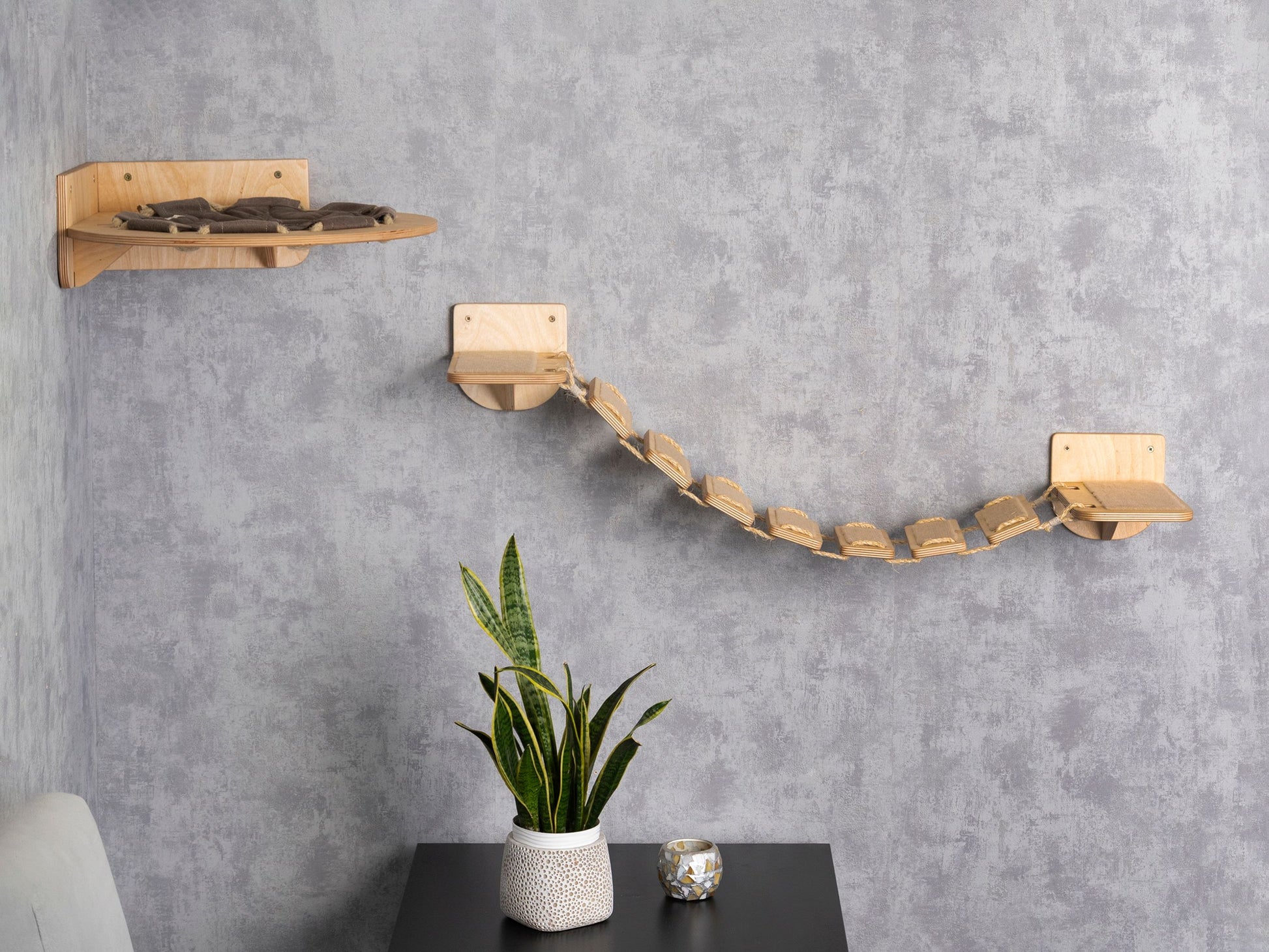 cat hammock, donut cat bed, large cat bed, cat bridge, cat shelves, cat steps for wall