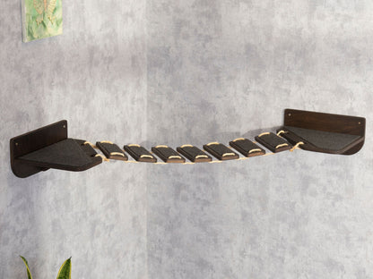 modern cat furniture, cat bridge, wall shelves