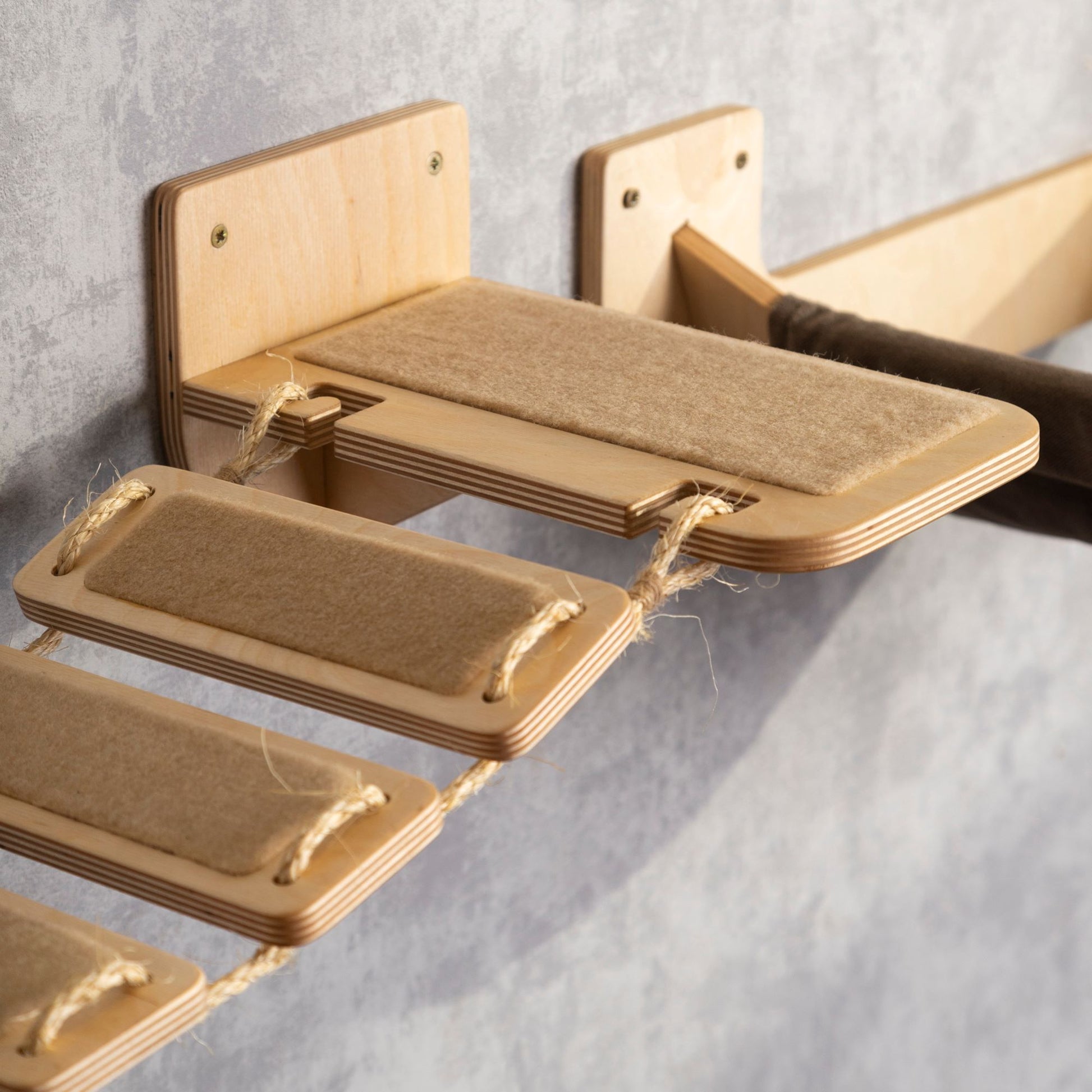 wall cat shelves, cat bridge, color clear