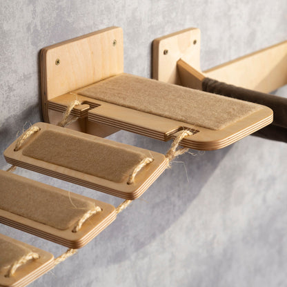 wall cat shelves, cat bridge, color clear