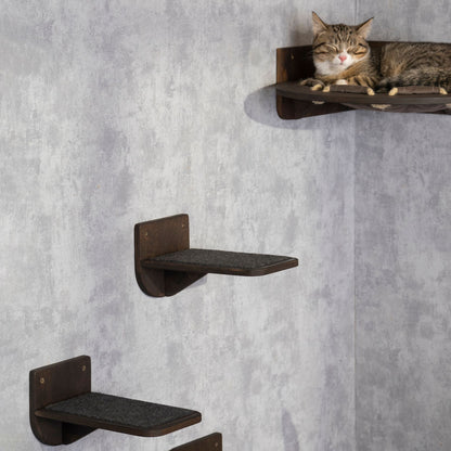 cat wall furniture - pet steps, cat hammock, donut cat bed, cat steps for wall
