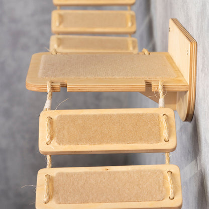 cat wall furniture, wall shelves, cat bridge, ladder shelf