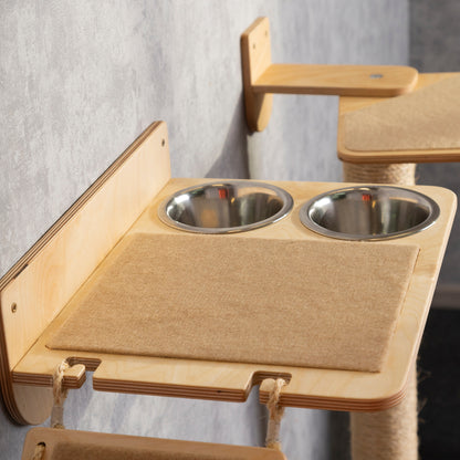 cat feeding station