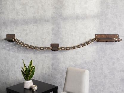 cat furniture wall, cat slow feeder, pet steps, wall shelves, cat bridge, cat feeding station