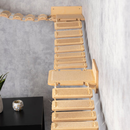 cat shelves wall, cat bridge, pet steps, cat climbing wall