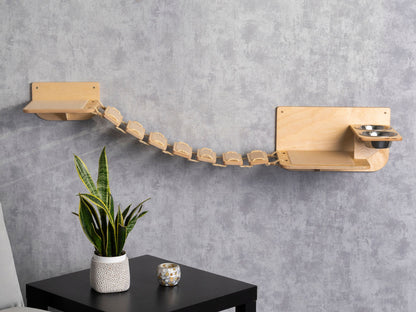 cat wall furniture, cat slow feeder, slow feeder cat bowl, cat wall shelf, cat bridge
